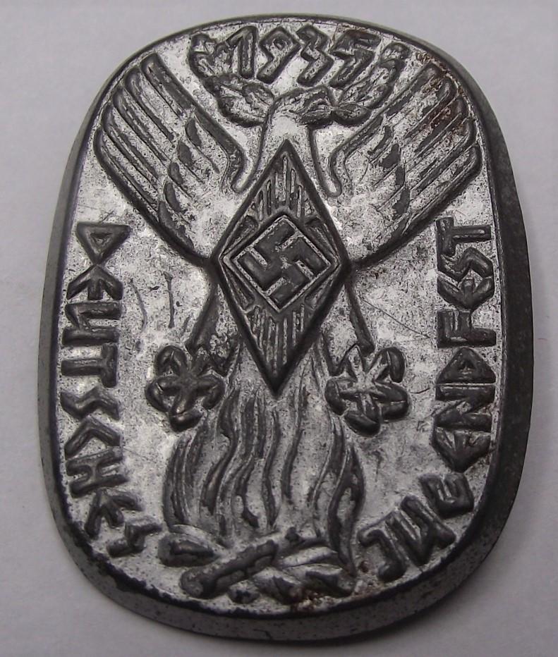 1935 Deutsches Jugendfest Event Badge/Tinnie.