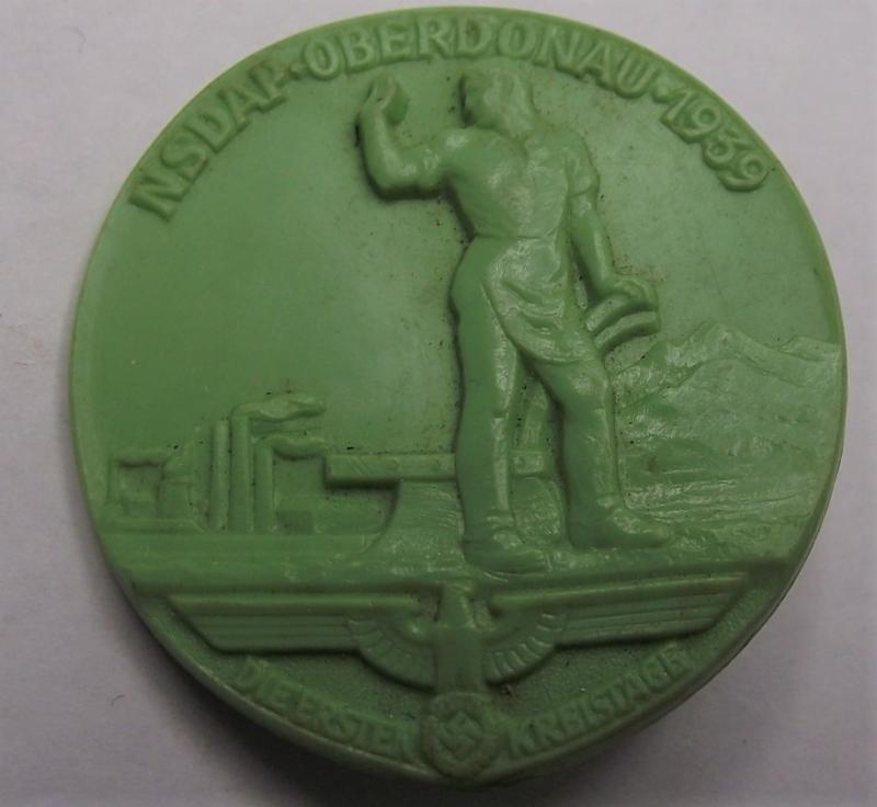 1939 NSDAP Oberdonau Event Badge/Tinnie.