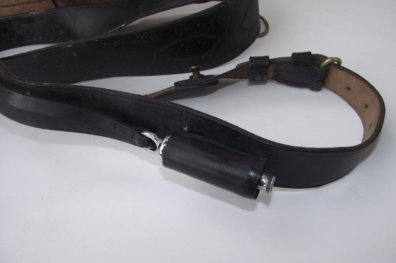 Crow Valley Militaria | Black Sam Brown Belt with Whistle.