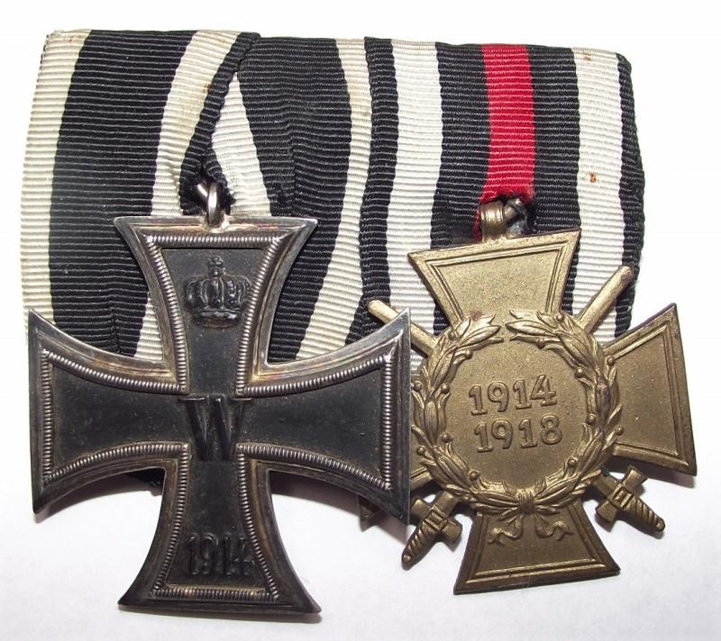 Imperial German Two Place Medal Bar.