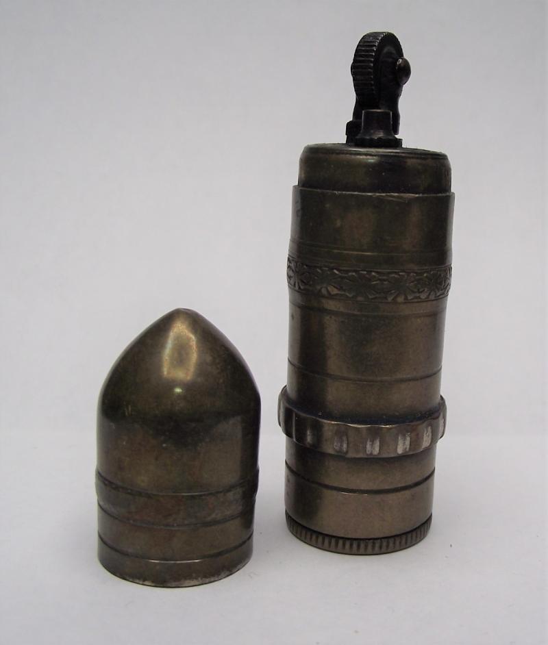 WW1 German Artillery Shell Petrol Lighter.