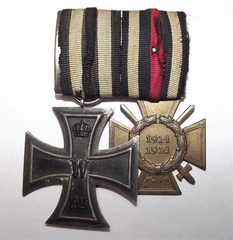 Imperial German Two Place Medal Bar.