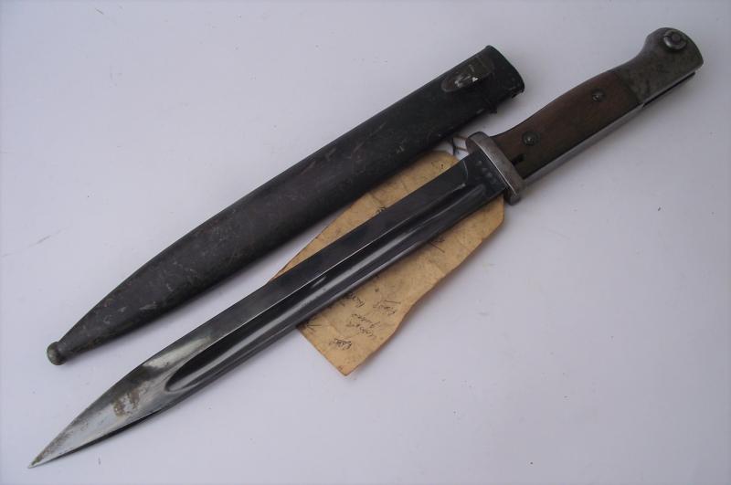 1937 Dated K98 Bayonet. E.u.F.Horster.