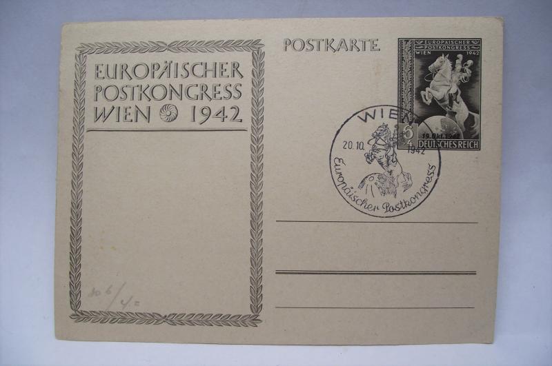 Europaischer Postkongress Wien, 1942.