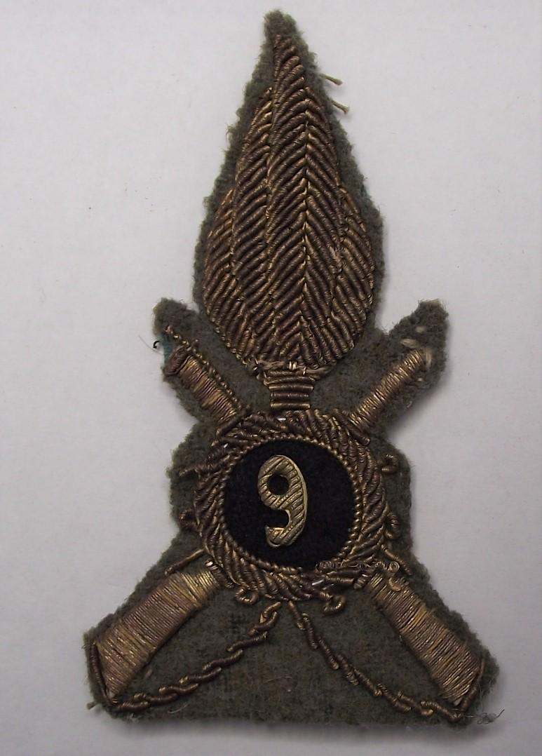 Italian Officers Bullion Cap Badge.