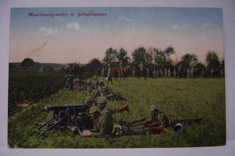 Imperial German Post Card. 1916.Machinengeweher.