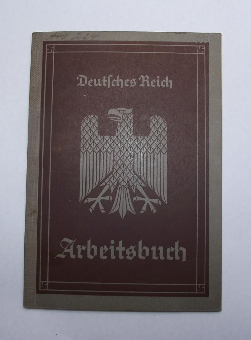 WW2 German Arbeitsbuch. Reichsbann.