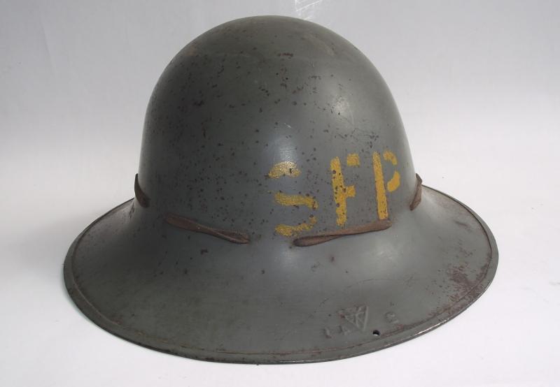 Supplementary Fire Parties Helmet. Pressed Steel Company.