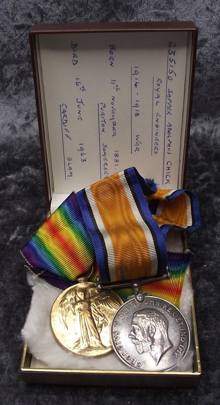 WW1 British Medal Pair. Family Purchase.