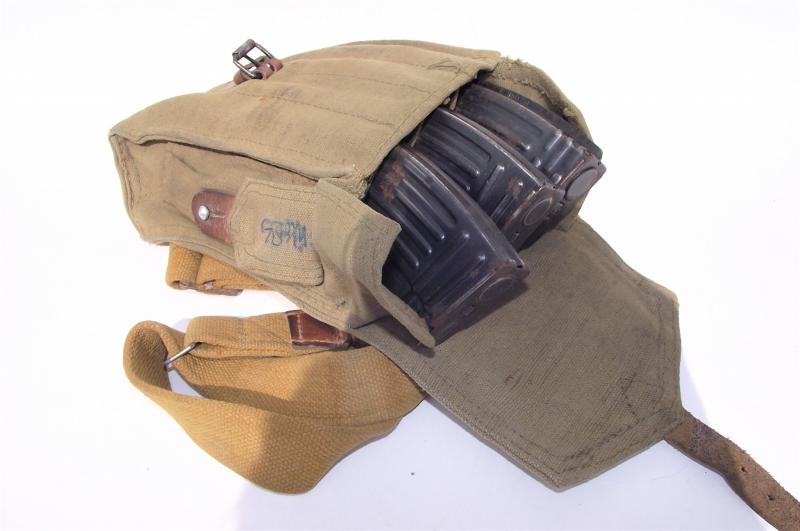 PRICE  REDUCED. Named Iraqi Three Cell AK47 Pouch and Magazines.