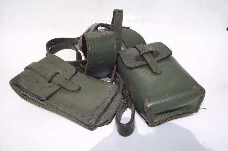 Argentinian Military Military Y Straps and Leather Pouches.