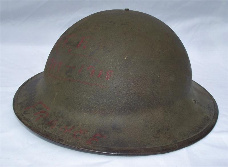 WW1 US M-17 Combat Helmet. Marked A.E.F. France. 1917/18