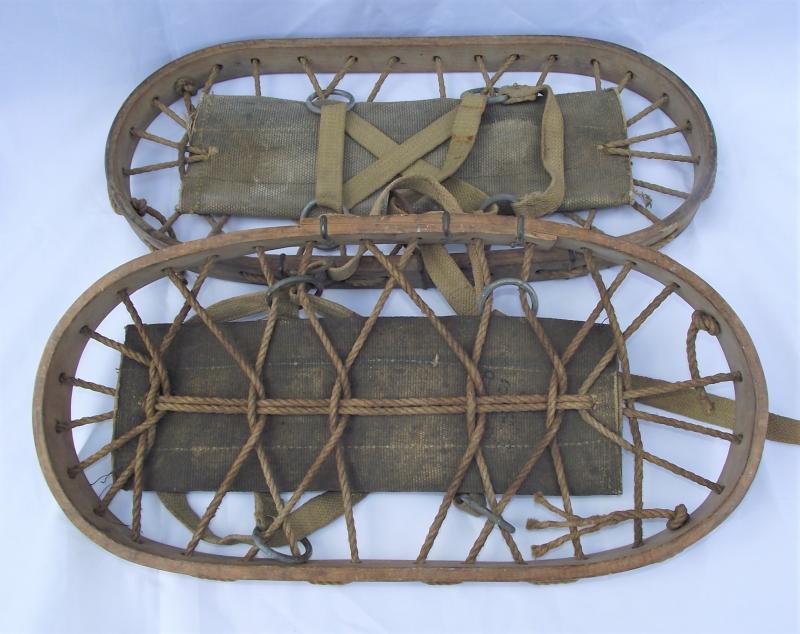 PRICE REDUCED! WW2 British Rope Snow Shoes, 1943.