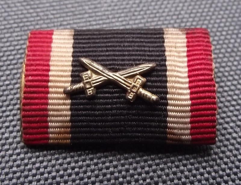 War Merit Cross with Swords Ribbon Bar.