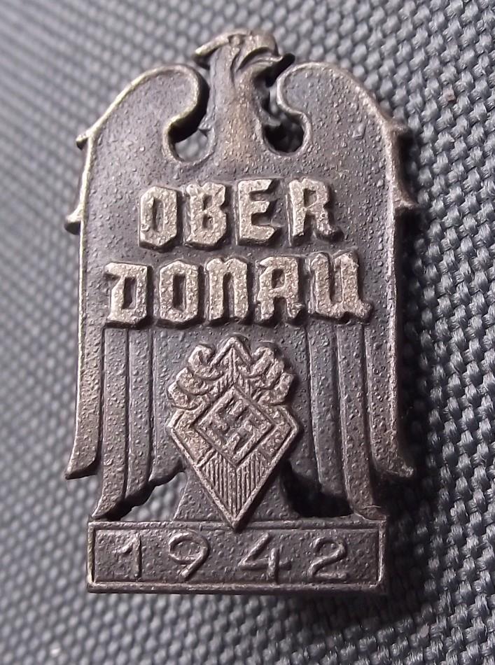 Hitler Youth Oberdonau Sports Event Participation Badge. 1943.