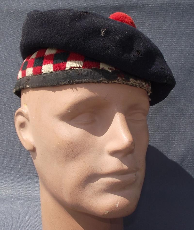 Military Scottish Balmoral Bonnet.