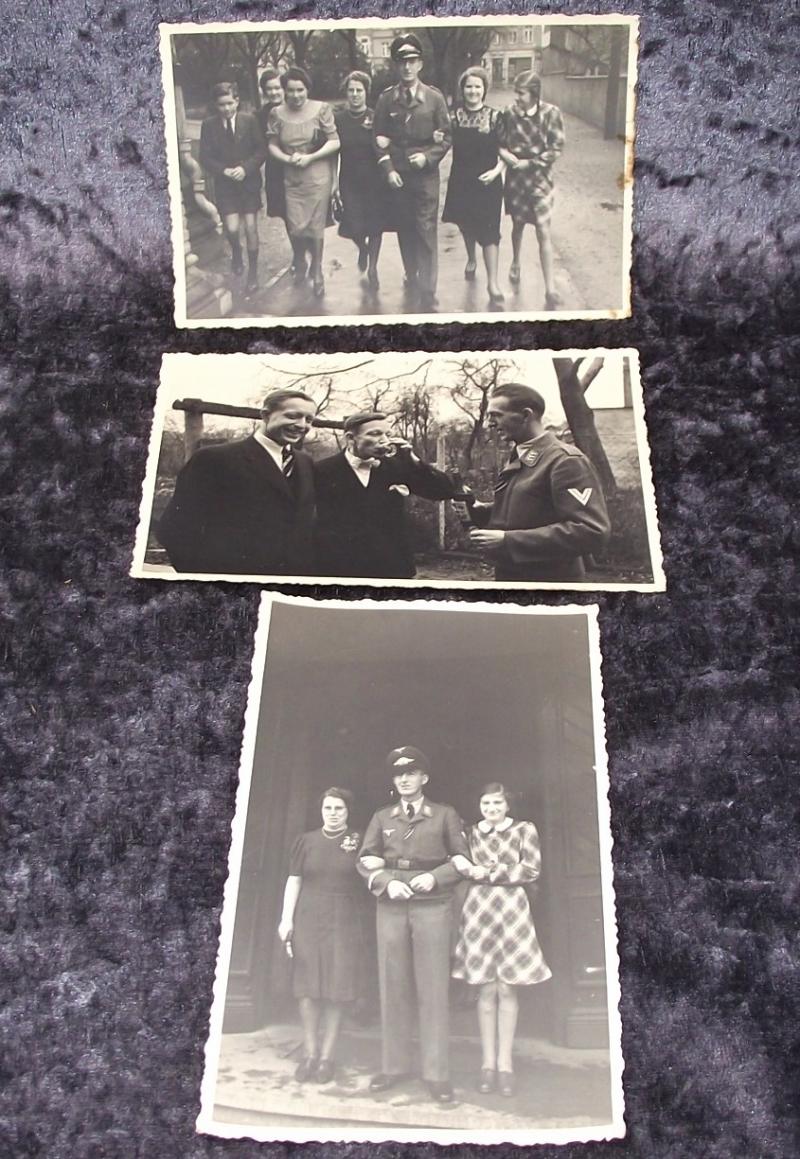 3X Wehrmacht Photo Post Cards.