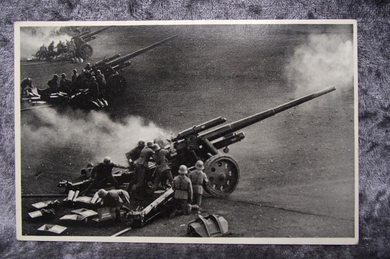 Wehrmacht Photo Post Card. 1936 Artillery.