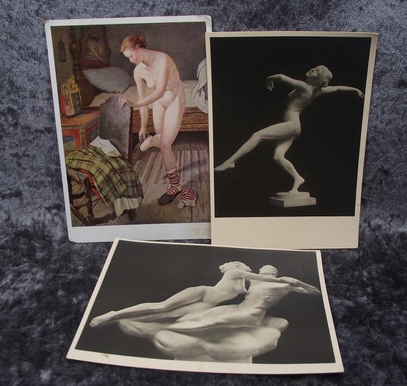 2 X Hoffmann Haus Der Deutschen Kunst Postcards.