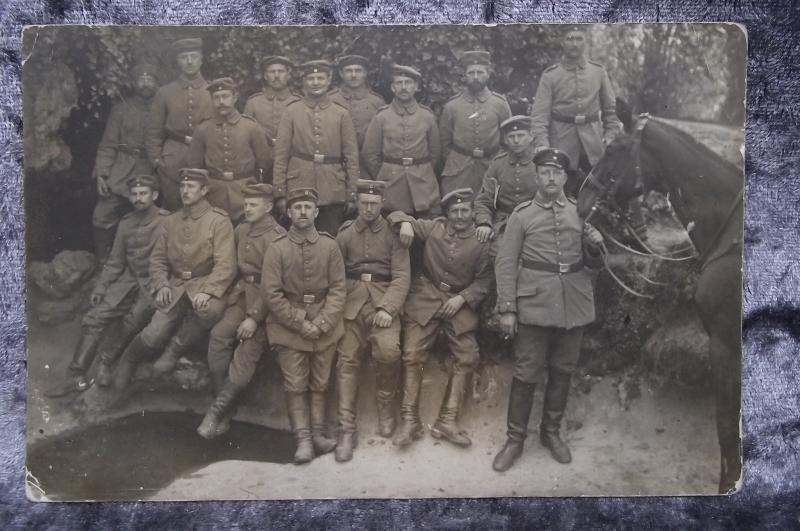 1915 German 25th Division Unit Photo Postcard.