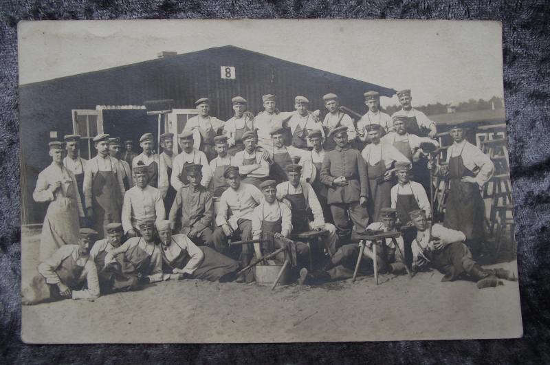 1916 German Unit Photo Postcard. Spring Clean.