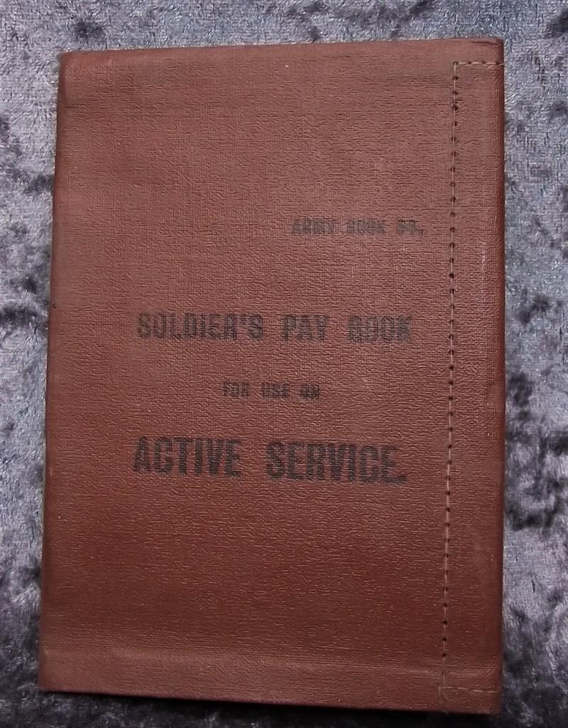 WW1 British Soldiers Active Service Pay Book, Unissued.