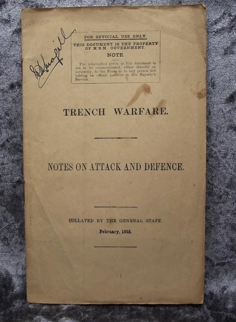 WW1 British Military Manual. 1915, Trench Warfare.