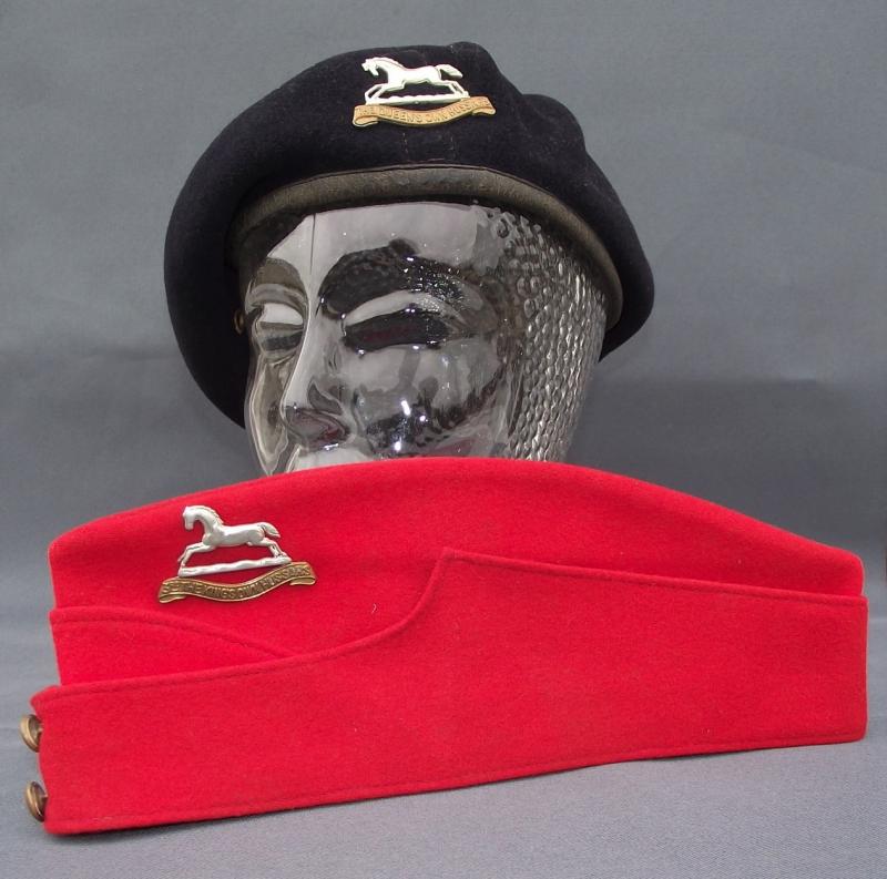 3rd Kings Own Hussars Side Cap and Queens Own Beret.