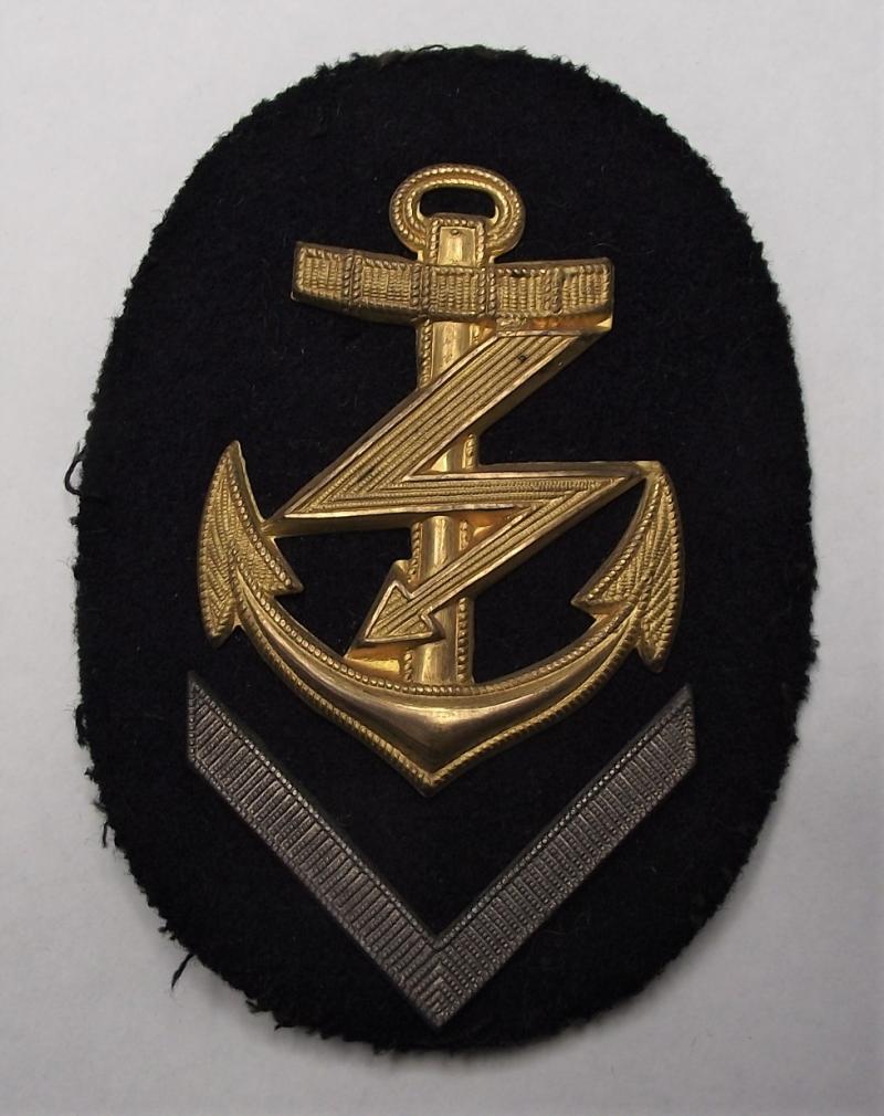 Kriegsmarine Senior Radio Operator NCO's Sleeve Insignia. Juncker Maker.1936 Dated.