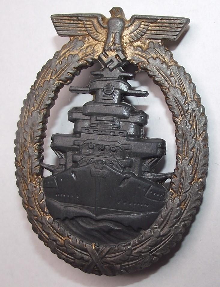 Kriegsmarine High Seas Fleet Award. Friedrich Orth.