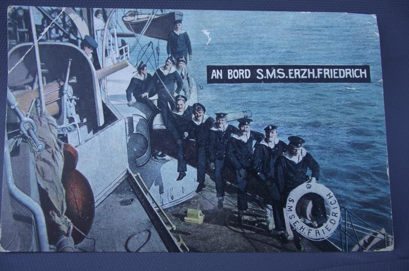 Imperial German Post Card. An Bord S.M.S. Erzh.Friedrich. 1916.