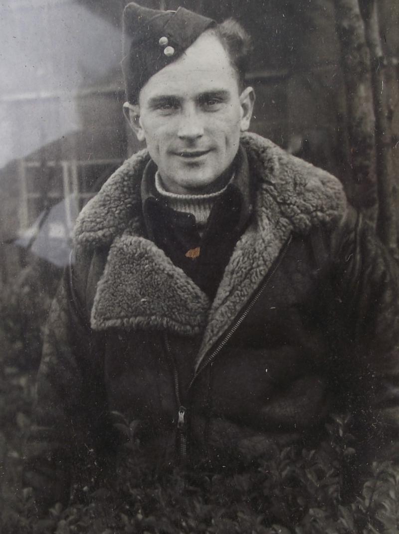 RAF Photo Portrait Wearing Irvine Flying Jacket.