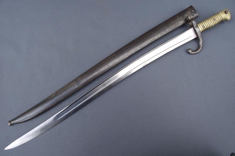 French M1866 Bayonet. Alex Coppel Marked.