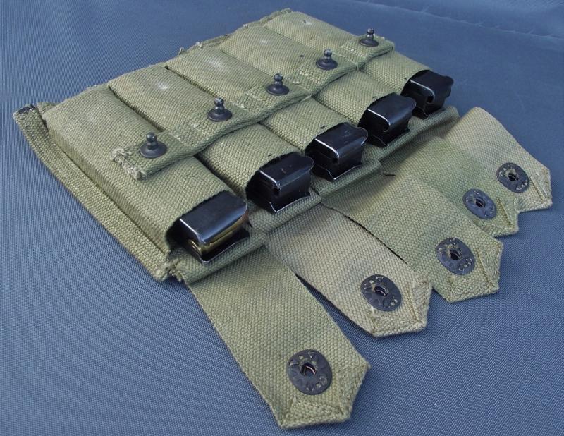 U.S. Thompson Webbed Pouch and 20 Round Magazines.