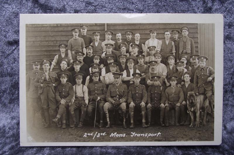 WW1 Monmouthshire Regiment,2nd/3rd Transport, Post Card.