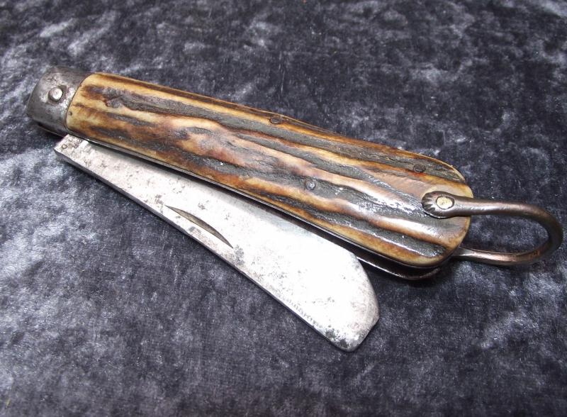 Victorian Square Point Clasp Knife. Named and Numbered.