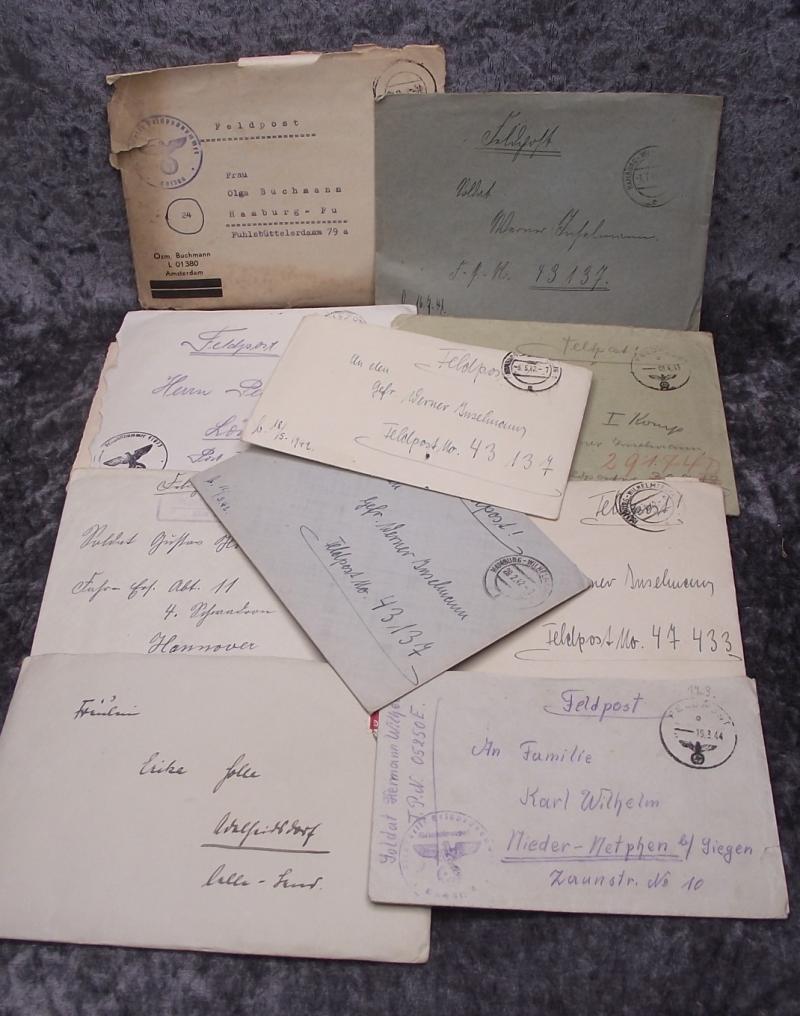 10 x Wehrmacht Field Post Letters.