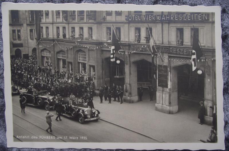 WW2 German Photo Post Card. Anfahrt Des Fuhrers, 1935.