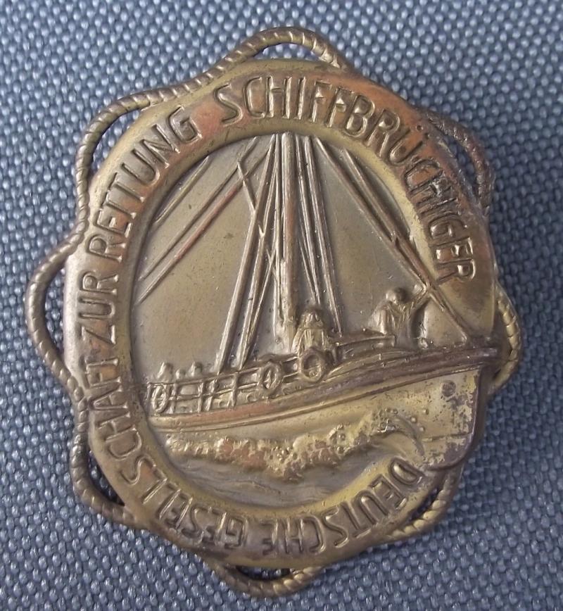 German 1930's Life Boat Tinnie/Event Badge.