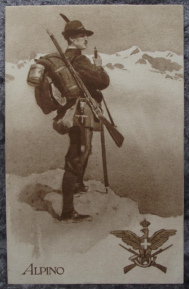 Italian Post Card. Alpino.