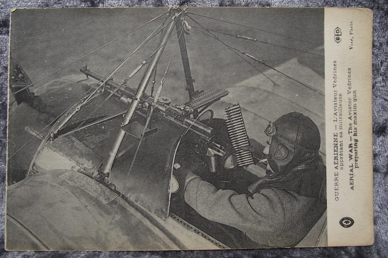 WW1 Post Card. French Aviator Jules Vedrines.