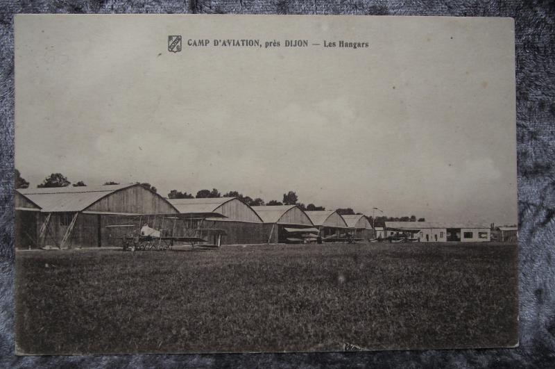 WW1 French Post Card. Dijon Airfield. 1918.