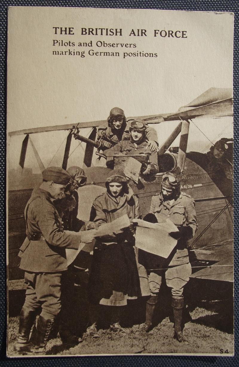 WW1 British Post Card. The British Airforce.