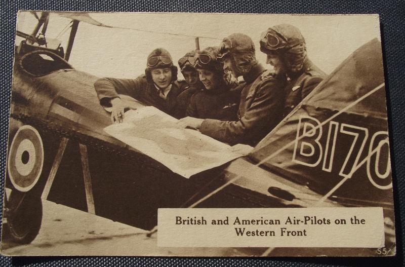 WW1 British Post Card. Air- Pilots on the Western Front.