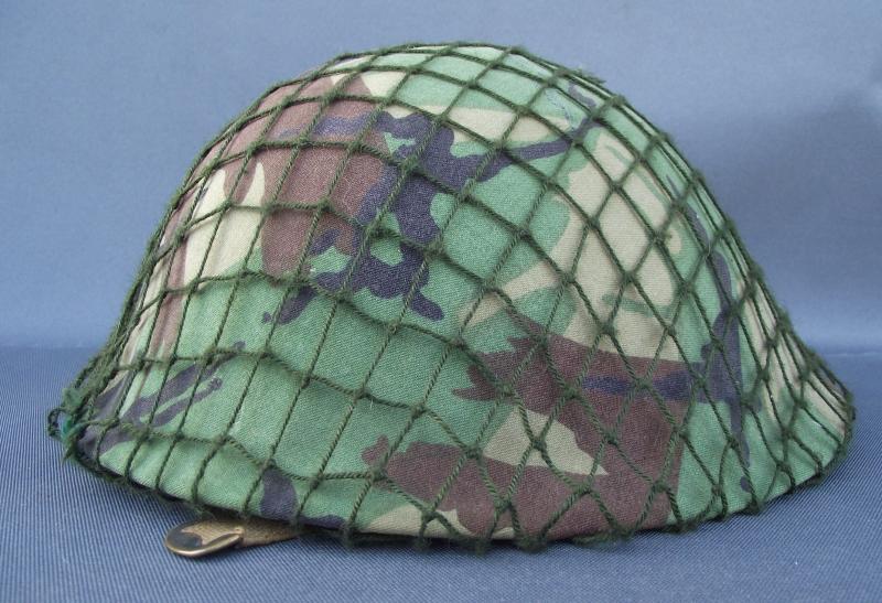 Falklands Period MK3 ''Turtle'' Helmet and DPM Cover and Net.