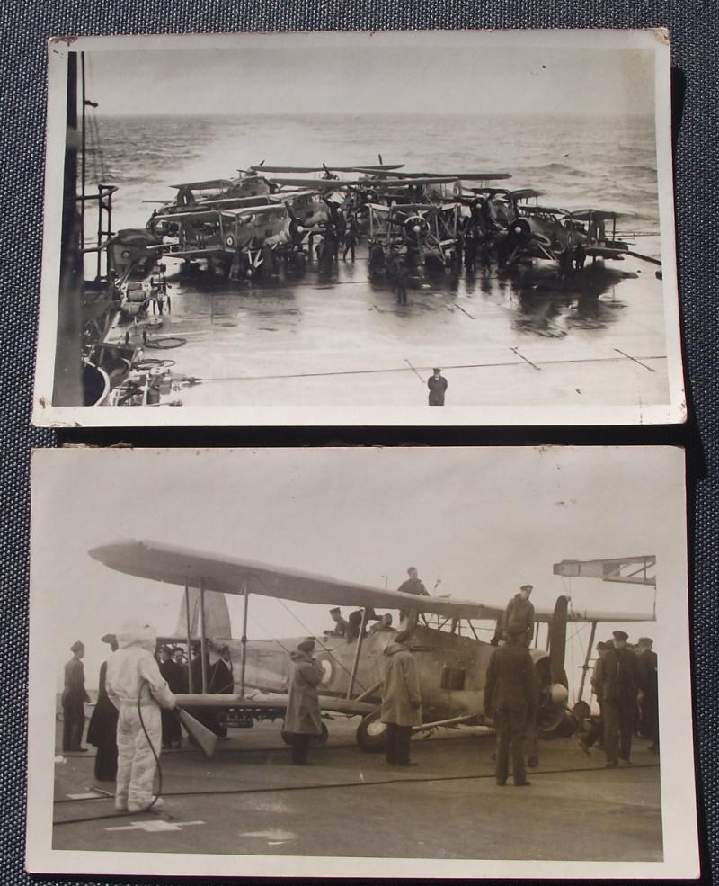 WW2 British Photo Post Cards. Bismark Swordfish.