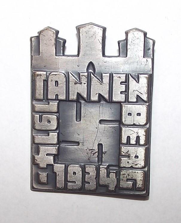 1914-1934 Tannenberg Event Badge/Tinnie.