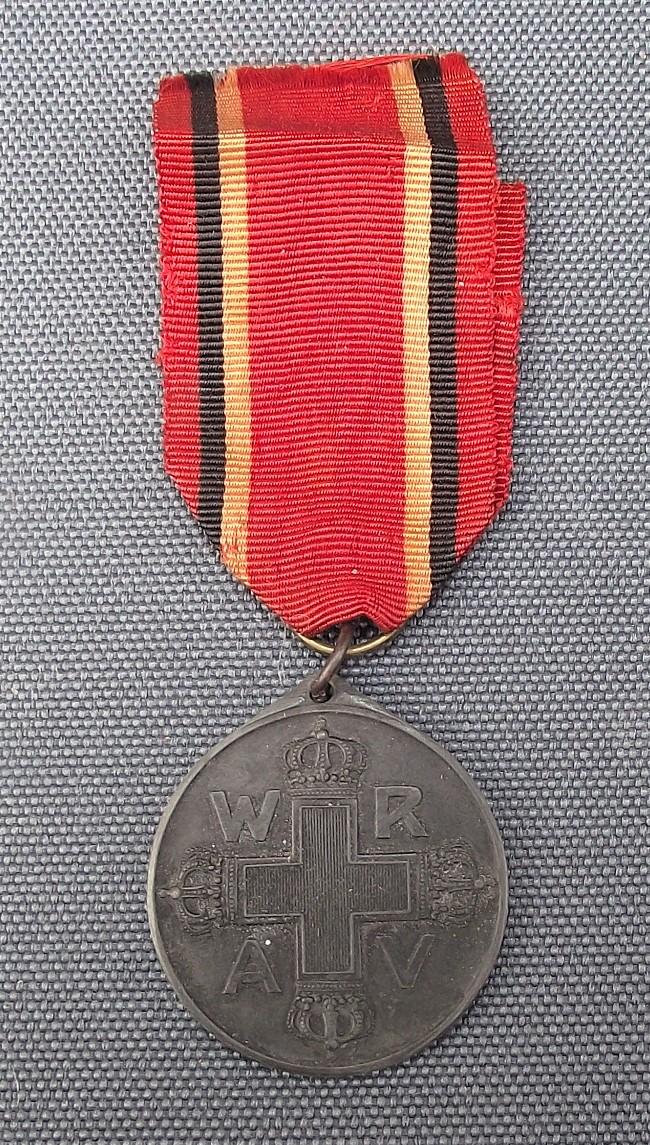 WW1 German Prussian Red Cross Service Medal, 3rd Class.