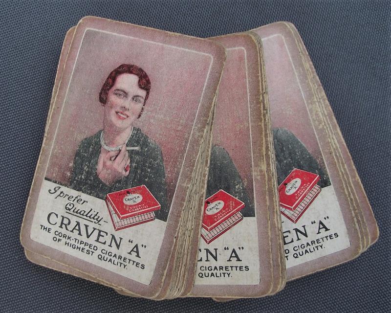 Craven ''A'' Cigarette Playing cards.