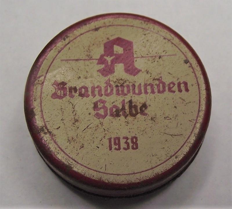 German Personal Items. Burn Ointment.